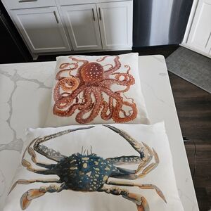 Pottery Barn Coastal Marine Life Pillow